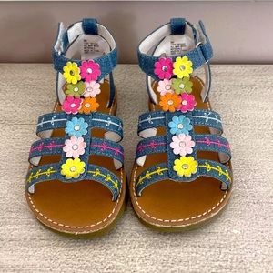 Rachel Shoes Toddler Floral gladiator sandals